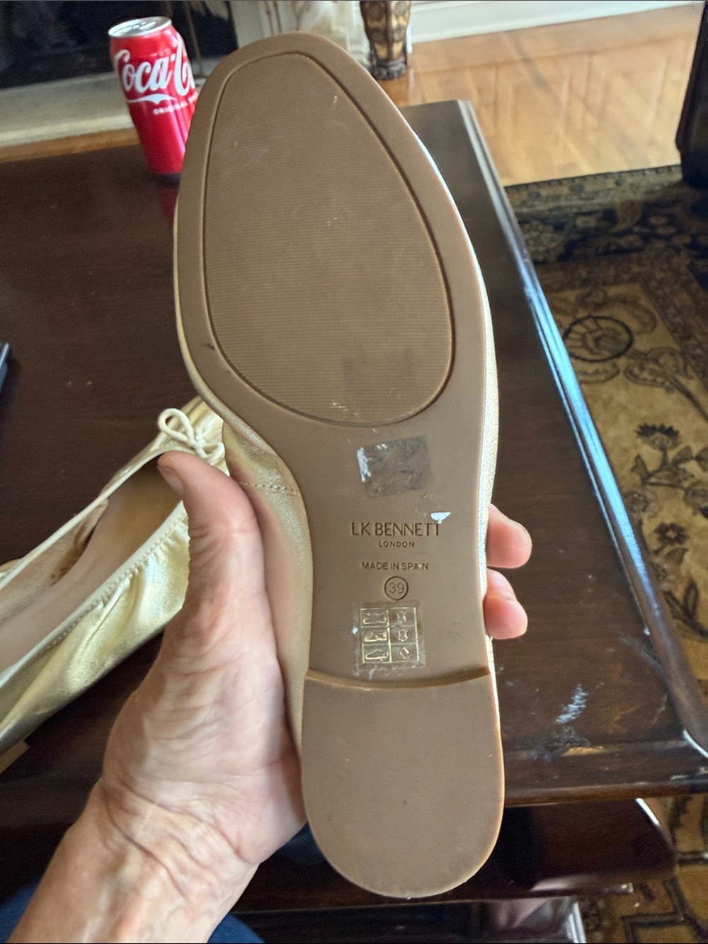 LK BENNETT LONDON TRILLY ballet flats euro 39 ladies, nine - Picture 4 of 16